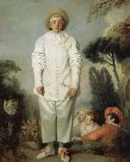Jean antoine Watteau Pierrot Spain oil painting artist